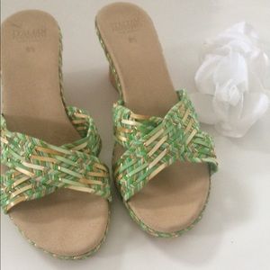 Italian shoemaker wedge sandals